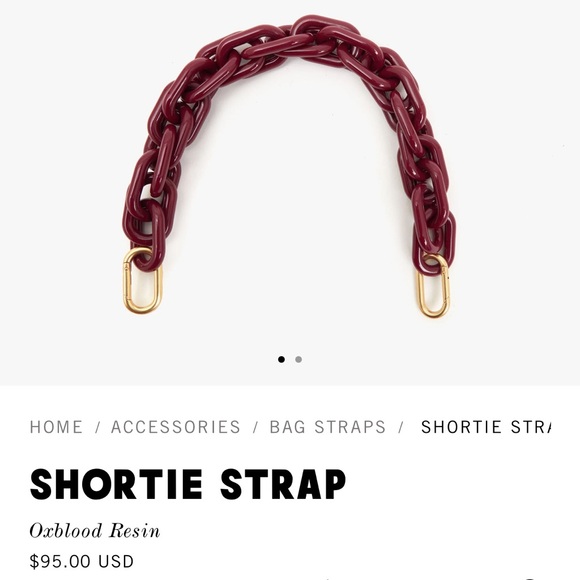 Clare V Oxblood Shortie Strap - Picture 1 of 4